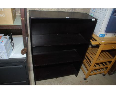 Three shelf bookcase, 44" tall x 30" x 11" deep