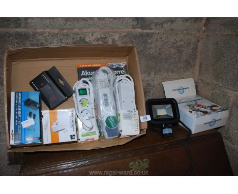 Quantity of extension leads, LED security light with Mario controller