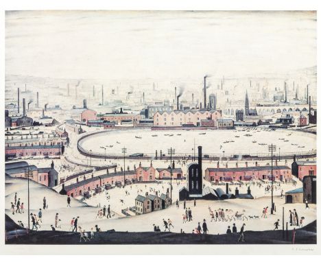 Laurence Stephen Lowry
The Pond
signed in pencil, Guild blind stamp
colour print
43cm x 57cm

This lot may be subject to Arti