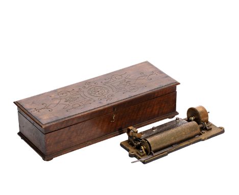 PLAYING MACHINE | CENTRAL EUROPE (CENTRAL EUROPE / CENTRAL EUROPEAN 19TH CENTURY) | 19th century | 11 cm x 42 cm x 16 cm (cyl