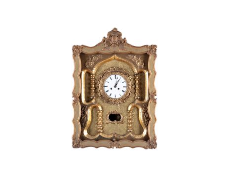 WALL CLOCK WITH SLOT MACHINE | CENTRAL EUROPE (CENTRAL EUROPE / CENTRAL EUROPEAN 1ST HALF OF THE 19TH CENTURY) | 1st half of 