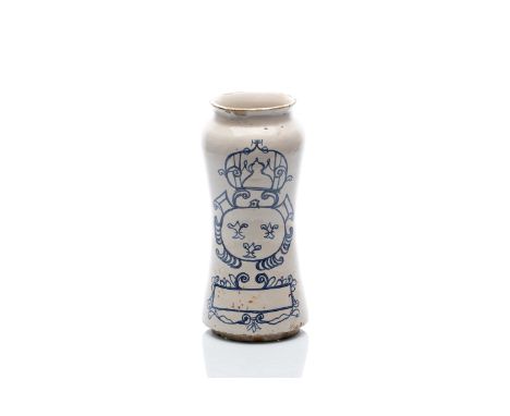 ALBARELLO | TALAVERA (SPAIN / SPANISH 18TH CENTURY) | 18th century | Earthenware | 27 cm (height) | Bidders are requested to 