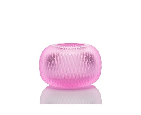 RONY PLESL | GLASS FACTORY RÜCKL (CZECH / BOHEMIAN) | Hand-cut crystal candlestick from the Metamorphosis collection in origi
