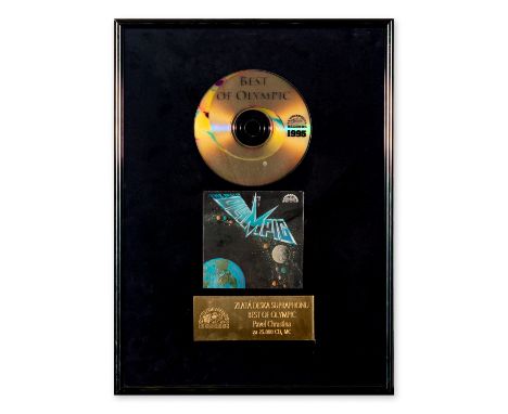 SUPRAPHON GOLD RECORD FOR THE ALBUM "BEST OF OLYMPIC" 1995 | CZECH REPUBLIC (CZECH / BOHEMIAN) | Commemorative gold disc issu