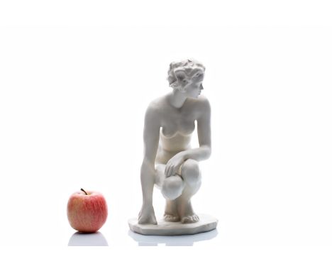 GIRL NUDE | ROSENTHAL, DESIGNED BY FRITZ KLIMSCH (GERMANY / GERMAN) | height 31 cm | marked: marked below | Lot description |