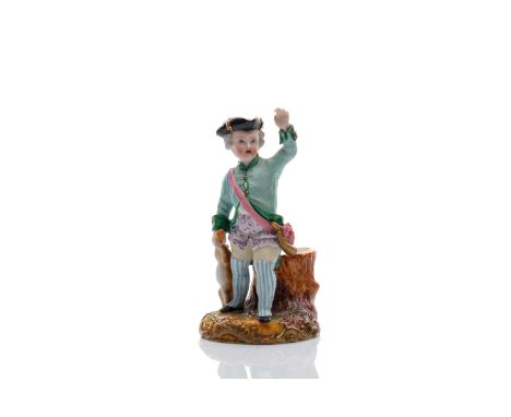 LITTLE HUNTER | PRAGUE (PRAGUE PORCELAIN FACTORY) (CZECH / BOHEMIAN AROUND 1840) | around 1840 | height 12 cm | marked: marke