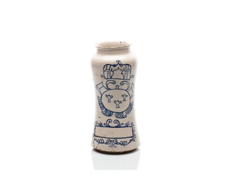 ALBARELLO | TALAVERA (SPAIN / SPANISH 18TH CENTURY) | 18th century | Earthenware | 27 cm (height) | Bidders are requested to 