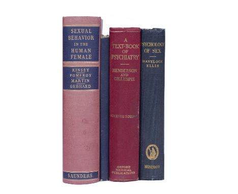 Ellis, Havelock, English Physician (1859-1939) 'Psychology of Sex, A Manual for Students'. Heineman, London 1933. Blue cloth.