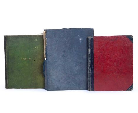 Two Watkiss-Lloyd Family. Manuscript Commonplace books with entries including poems and drawings by several family members c1