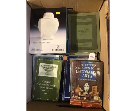 Ceramic Reference: A large collection of auction sale catalogues and some reference books relating to the study of ceramics (