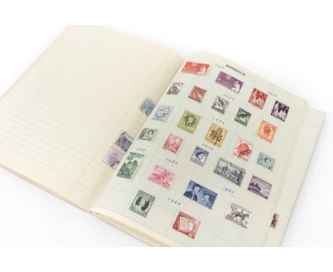 Stamp album containing interesting early to mid period Commonwealth collection.