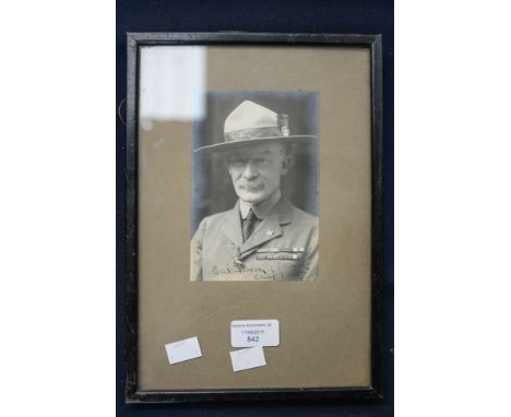  A signed picture of Baden Powell 