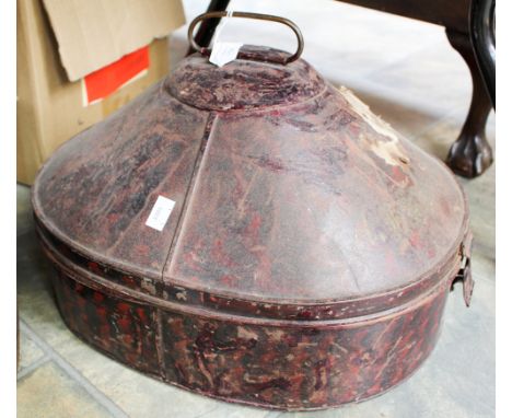 World War II pith/sun helmet case named Ab Miller. Royal Navy