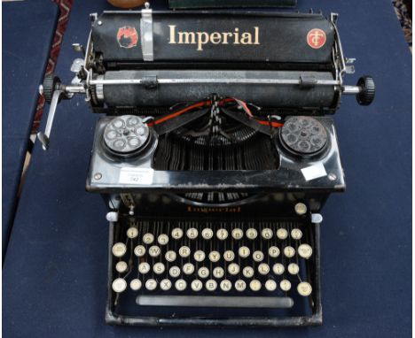 An early 20th century Imperial typewriter