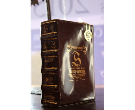 Springbank 10 year old 43%, in ceramic book decanter Vol II.