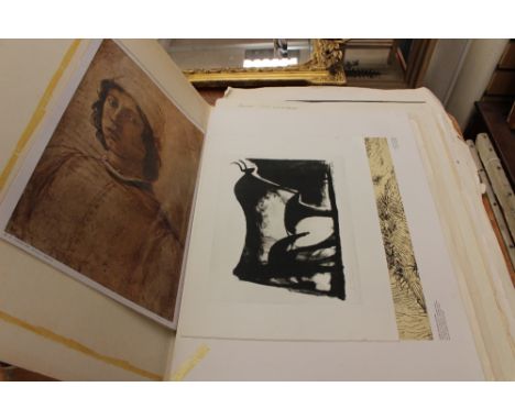 A portfolio of old master prints, etc.