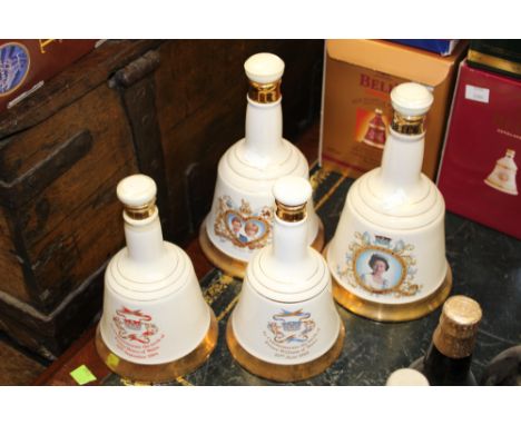 A collection of eleven bottles of brewed ale, vintage, and four Bells Whiskys. (two boxes)