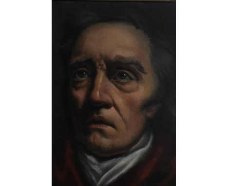 Circle of Benjamin Robert Hayden c.1820, oil portrait of a gentleman, unsigned
