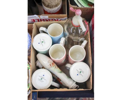 A set of six T G Green & Co Ltd beer tankards produced for The Bass - Worthington Group, depicting Dickens characters, togeth