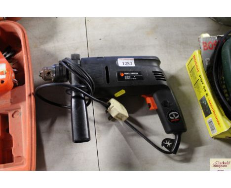 A Black &amp; Decker drill 