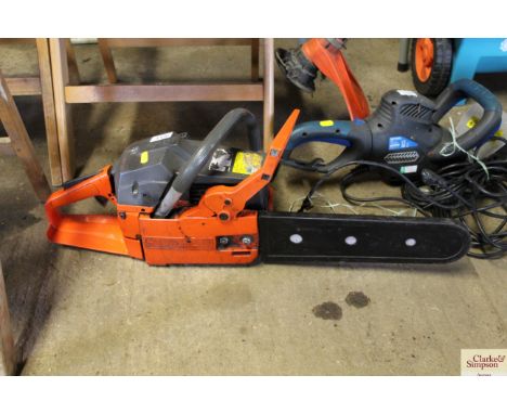 A Husqvarna chainsaw