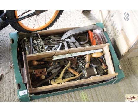 Two boxes of hand tools 