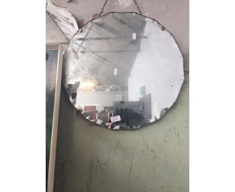 ROUND BEVELLED MIRROR. D50CM