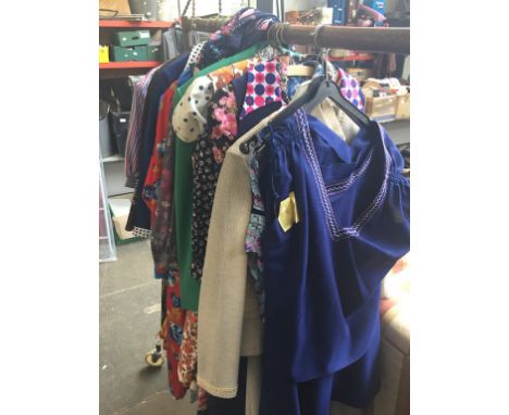 VARIOUS LADIES VINTAGE DRESSES AND CLOTHING