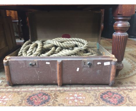 CABIN TRUNK OF OLD ROPE