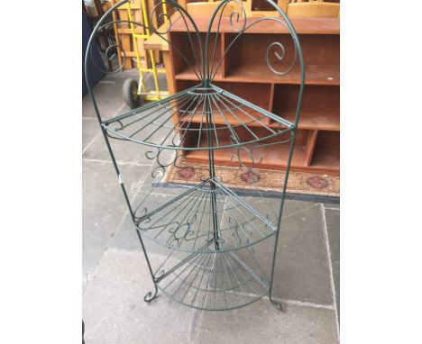 A METAL FOLDING CORNER SHELF