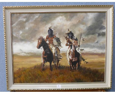 Graham Ward, The Victors, oil on board, framed