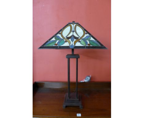 A Tiffany style table lamp