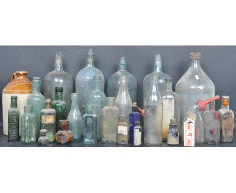 Of&nbsp; Advertising Interest - A large collection of vintage 20th century Glass and stoneware comprising of apothecary bottl