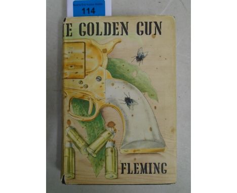 Ian Fleming - The Man with The Golden Gun, 1965 First Edition 2nd state with plain covers, dust wrapper unclipped