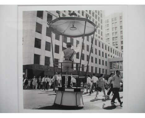 After Yau Leung - 'Traffic Podium on Chater Road Central, 1960s' archival pigment print, open edition print in 2009, 12 1/2" 