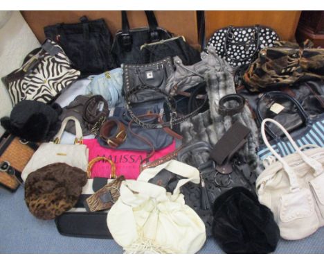 A quantity of hand and shoulder bags to include a Francesco Biasia pony skin and leather handbag, Michael Kors and Ted Baker 