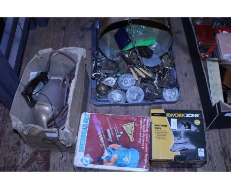 A selection of assorted vintage tools and other items. Postage unavailable 