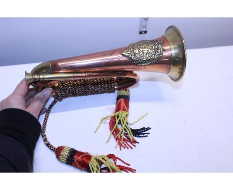 A Sutherland and Argyle military bugle 