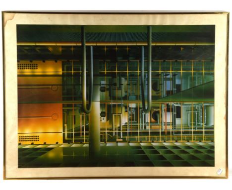 Ben Johnson ARCA  (british b. 1946), Crystal Palace, colour silkscreen, commissioned by Elementa Ltd, artists proof from an e