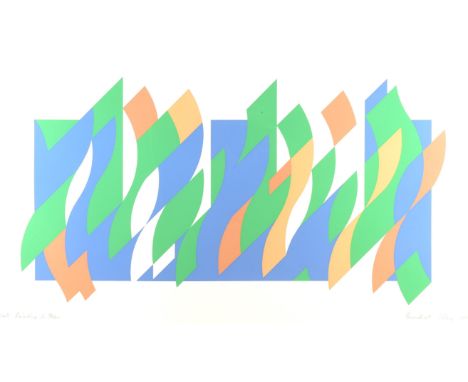 § Bridget Riley (British b. 1931), Wall Painting I, silkscreen in colours, signed and dated '87 lower right, inscribed and nu