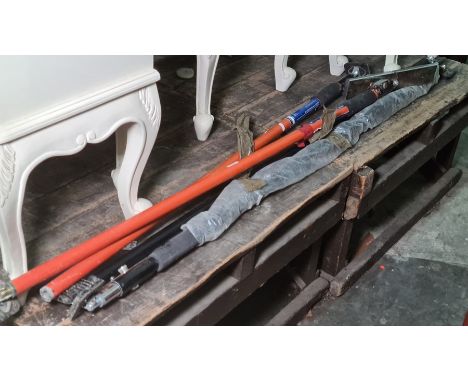 Pair of TCL quick support props (one foot missing) and another similar 