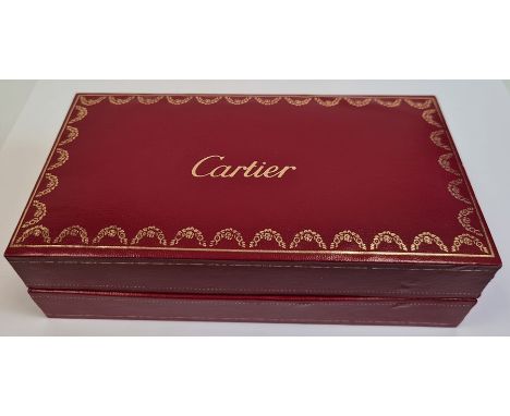 Cartier red rectangular jewellery box (empty)