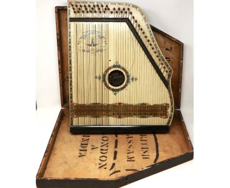 The Royal piano harp (minor damage throughout) 50X45. Not available for in-house P&amp;P 