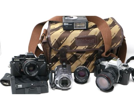 Mixed cameras and lenses. P&amp;P Group 1 (£14+VAT for the first lot and £1+VAT for subsequent lots) 