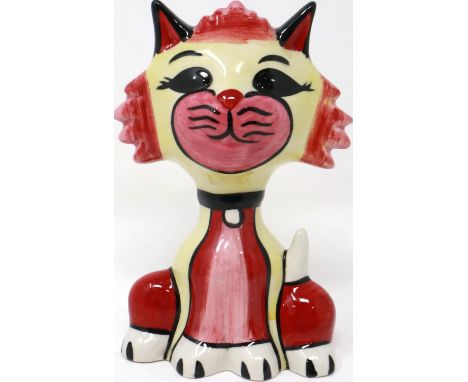 Lorna Bailey cat, Sheba, H: 13 cm. P&amp;P Group 1 (£14+VAT for the first lot and £1+VAT for subsequent lots) 
