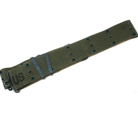 US Vietnam War period M56 pistol belt, formerly of RAF Burtonwood. P&amp;P Group 2 (£18+VAT for the first lot and £3+VAT for 