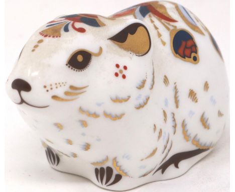 Royal Crown Derby paperweight, Bank Vole, Collectors Guild edition with gold stopper, L: 75 mm. P&amp;P Group 1 (£14+VAT for 