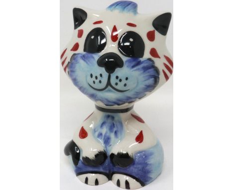 Lorna Bailey cat, Tad, H: 13 cm, no cracks or chips. P&amp;P Group 1 (£14+VAT for the first lot and £1+VAT for subsequent lot