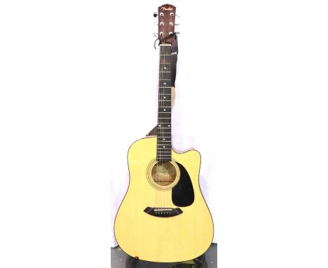 Fender acoustic guitar. P&amp;P Group 3 (£25+VAT for the first lot and £5+VAT for subsequent lots) 