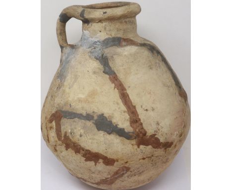 Roman terracotta storage vessel, circa 200-300AD, H: 24 cm . P&amp;P Group 3 (£25+VAT for the first lot and £5+VAT for subseq